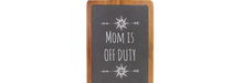 Cargar imagen en el visor de la galería, MOM is Off Duty - Slate &amp; Wood Cutting board
