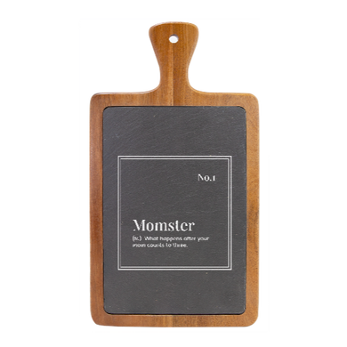 Momster - Slate & Wood Cutting board