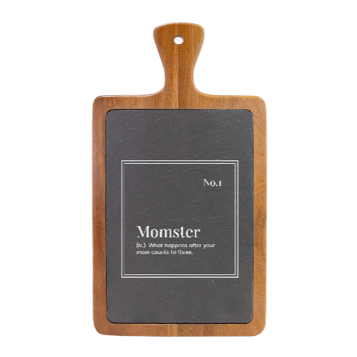 Momster - Slate & Wood Cutting board