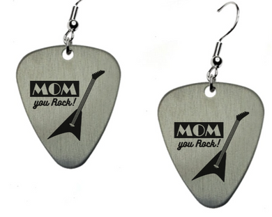 MOM you Rock - charm pendant Earrings