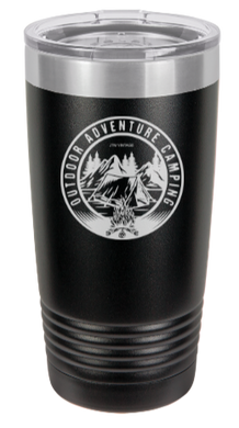Outdoor, Adventure, Camping - engraved Tumbler - insulated stainless steel travel mug