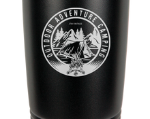 Load image into Gallery viewer, Outdoor, Adventure, Camping - engraved Tumbler - insulated stainless steel travel mug
