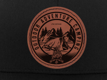 Load image into Gallery viewer, Outdoor, Adventure, Camping - Hat - Engraved leather patch hat
